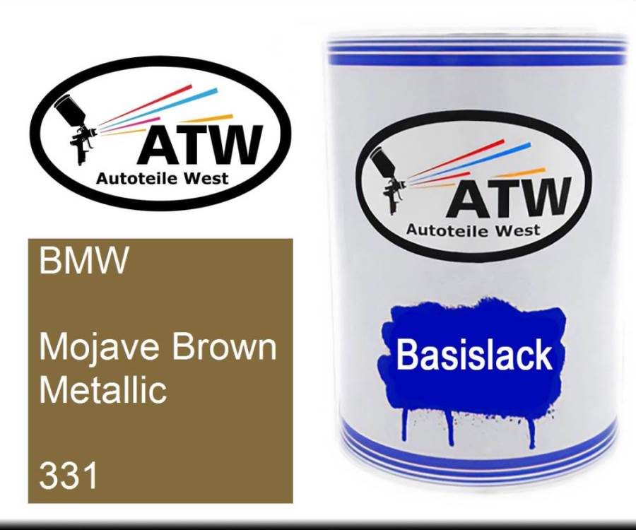 BMW, Mojave Brown Metallic, 331: 500ml Lackdose, von ATW Autoteile West.